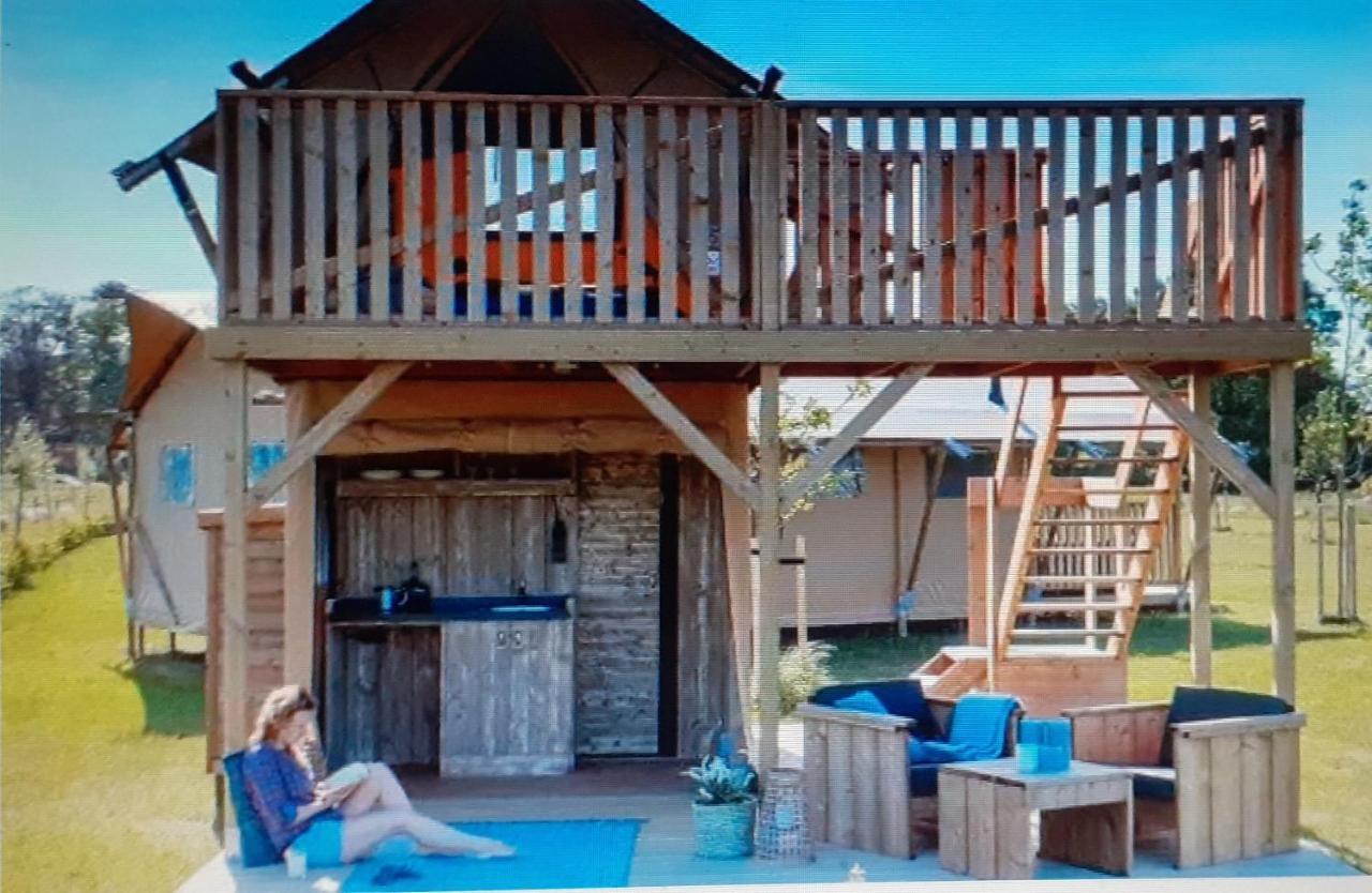 Tente Cabane du Camping Hautoreille Bannes  Extérieur photo