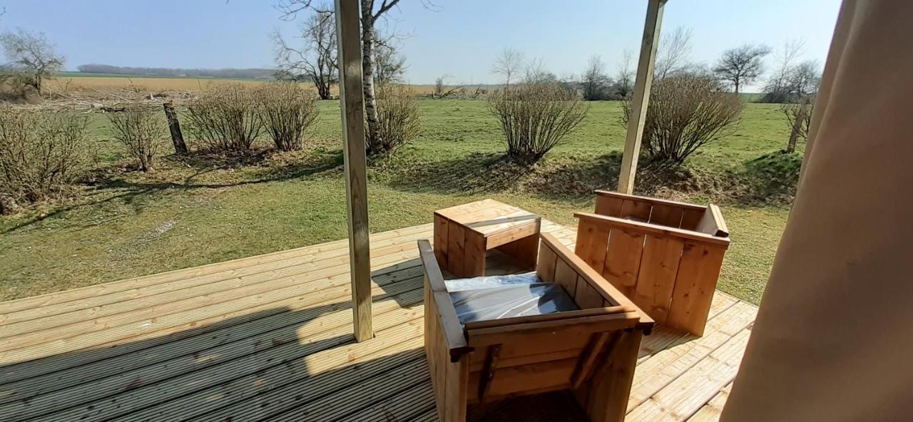 Tente Cabane du Camping Hautoreille Bannes  Extérieur photo